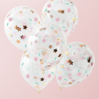 Blomster Konfetti Balloner