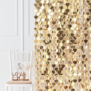 Hjerte Backdrop Guld