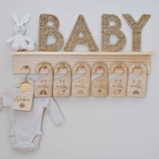 Baby Bøjle Skilte Træ