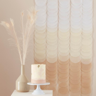 Ombre Backdrop DIY Hvid/Brun
