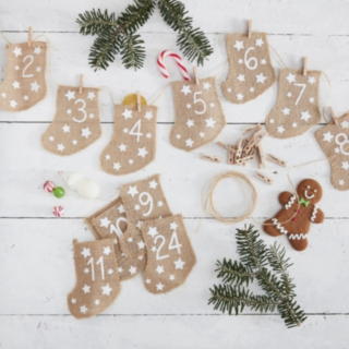 DIY Jute Julekalender