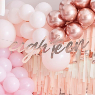 Eighteen Guirlande Rosaguld