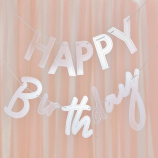 Happy Birthday Akryl Guirlande