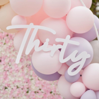Thirty Skilt Hvid