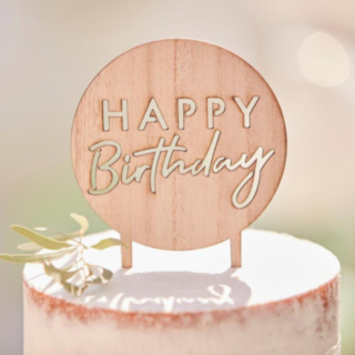 Happy Birthday Træ Kagetopper