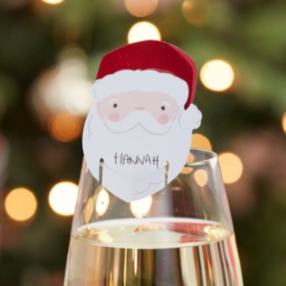 Santa Glasdekorationer