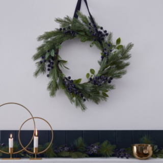 Slåenbær Julekrans