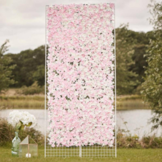 Blomstervæg Lyserød
