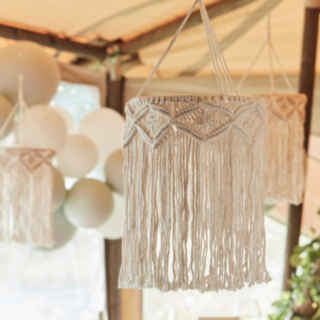 Macramé Lysekrone