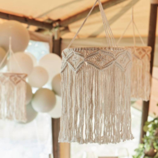 Macramé Lysekrone
