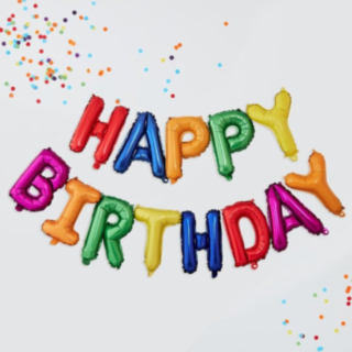 Happy Birthday Folieballoner Multifarvede