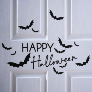 Flagermus Halloween Klistermærker