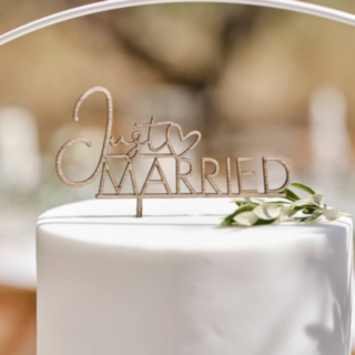 Just Married Træ Kagetopper