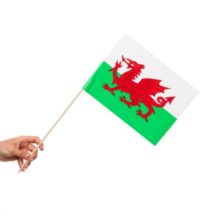 Wales Flag På Pinde