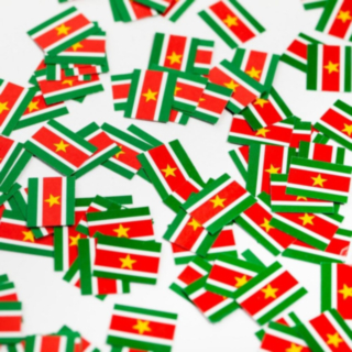 Surinam Flag Konfetti