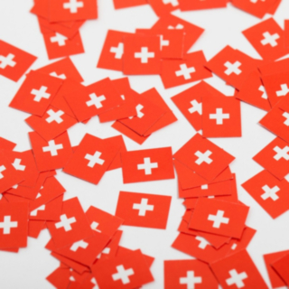 Schweiz Flag Konfetti