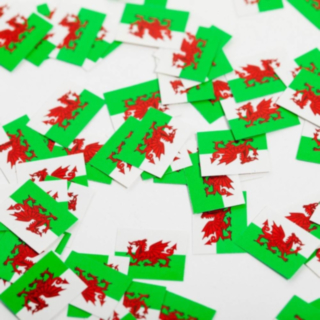 Wales Flag Konfetti