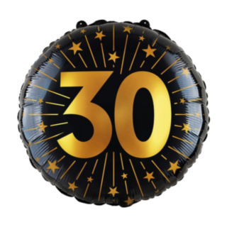 30 Års Golden Celebrations Folieballon
