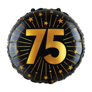 75 Års Golden Celebrations Folieballon