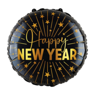 Happy New Year Golden Celebrations Folieballon