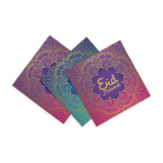 Eid Mubarak Servietter Lilla/Blå
