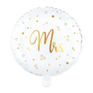 Mrs Folieballon Hvid/Guld