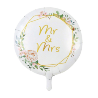 Mr & Mrs Blomster Folieballon