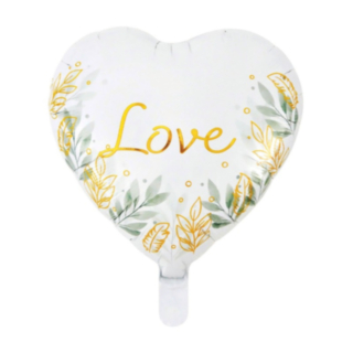 Hjerteformet Love Folieballon