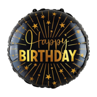 Happy Birthday Golden Celebrations Stor Folieballon