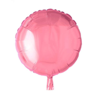 Rund Folieballon Lyserød