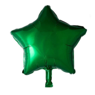 Stjerne Folieballon Grøn