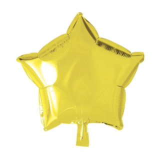 Stjerne Folieballon Gul