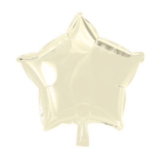 Stjerne Folieballon Hvid