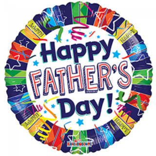 Rund Happy Father's Day Folieballon