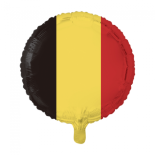 Rund Belgien Flag Folieballon