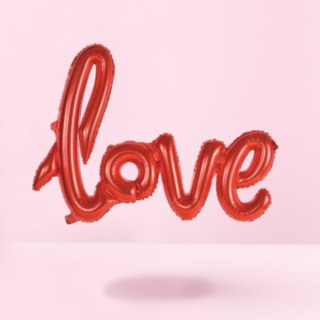 Love Folieballon Rød