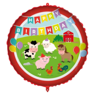 Bondegård Happy Birthday Folieballon