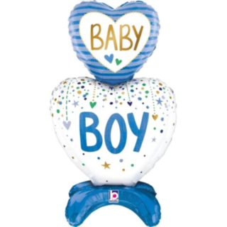 Baby Boy Hjerte Folieballon