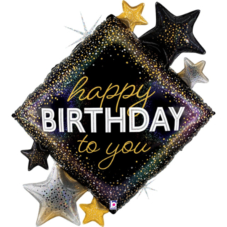 Happy Birthday Stjerne Folieballon