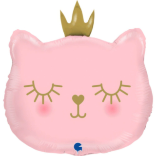 Prinsesse Kat Folieballon Lyserød