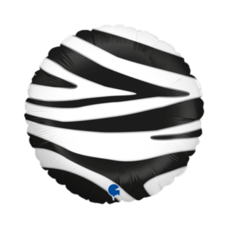 Zebrastribet Rund Folieballon