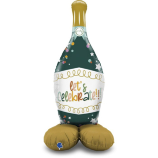Champagneflaske Let's Celebrate Folieballon