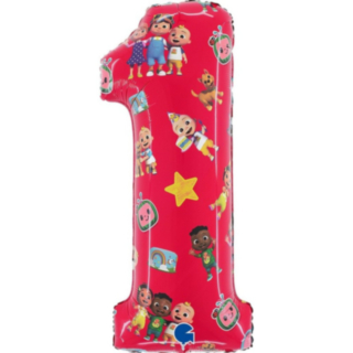 Cocomelon® 1 Års Tal Folieballon
