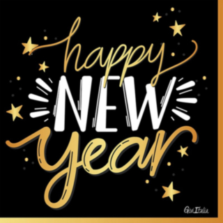 Happy New Year Servietter
