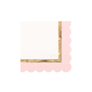 Servietter Hvid/Rosa