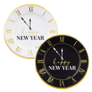 Happy New Year Clock Tallerkener