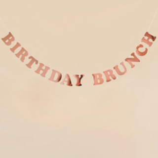 Birthday Brunch Guirlande Rosaguld
