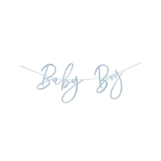 Baby Boy Banner Lyseblå