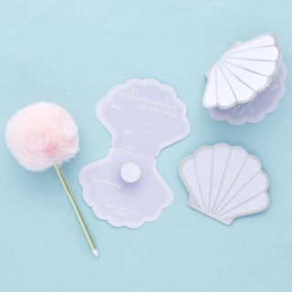 Enchanted Eventyr Shell Invitationer
