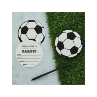 Fodbold Party Invitationer